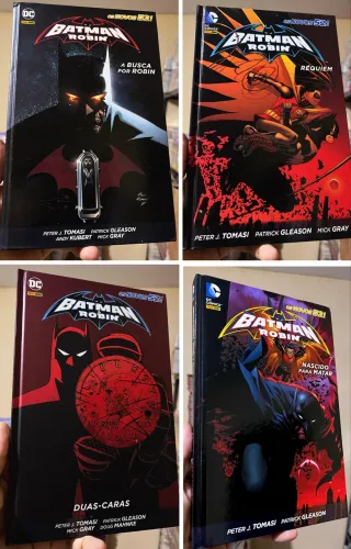 Batman e Robin nascidos para matar, duas caras, réquiem e a busca por robin 