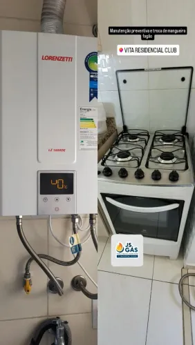 Instalação de aquecedores a Gás e fogões residências e industriais 