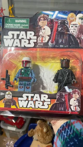 Bonecos Star Wars Lacrados 8cm Boba feat e Darth Maul