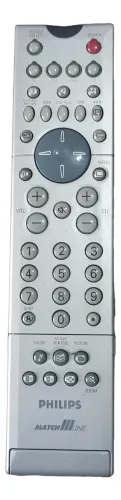 Controle Remoto Tv Vhs Antiga Philips Matchline # Av