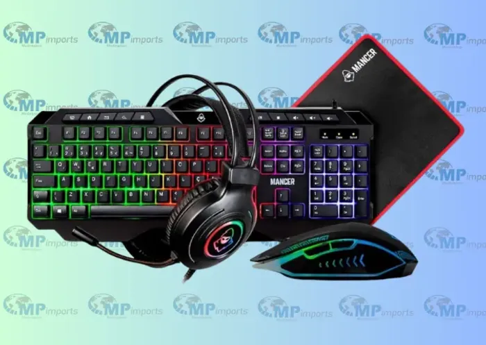 Loja MP Imports: Combo Gamer Mancer ORC V2 4x1, Rainbow, Teclado ABNT2