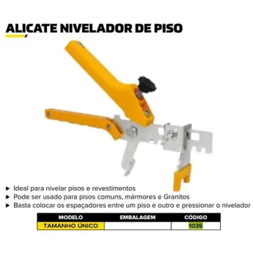 Alicate nivelador piso marca Fertak 1035