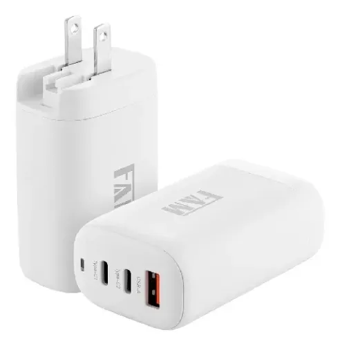 Carregador de Viagem Universal FAM com USB-C+USB-A 65W TR67