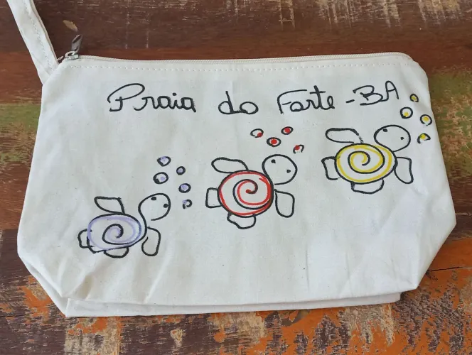 Necessarie em tecido cru - NOVA