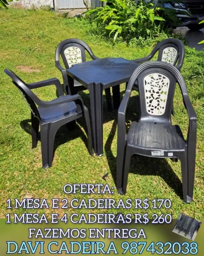 VENDA DE MESA COM CADEIRA NOVA YE.R FI.E WU ENTREGO HOJE