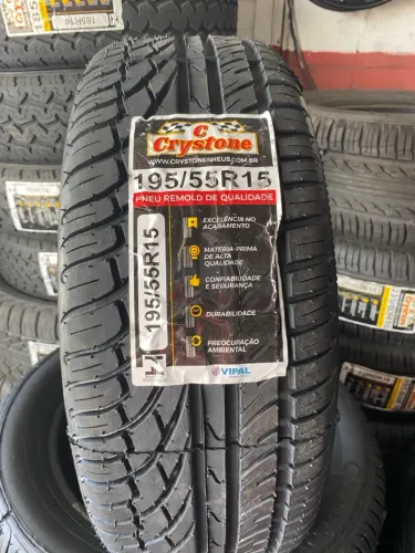 Pneu Remold 195/55 R15 Crystone