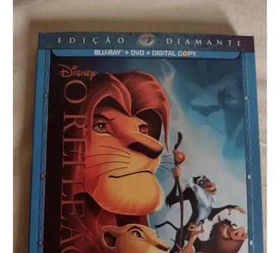 Blu-Ray, DVD e Cópia Digital O Rei Leão- Edição Diamante com Luva Metalizada