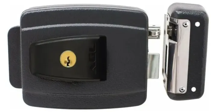 Fechadura Agl Al-100 - 12v Preta Preta