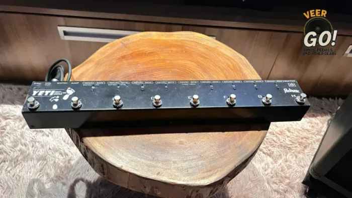 Chavedor de pedais / loops com suporte a MIDI Pedrone Yeti + Cabo MIDI Din5 / P2 Stereo