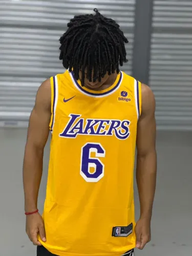 Camiseta Tailandesa Lakers Amarela