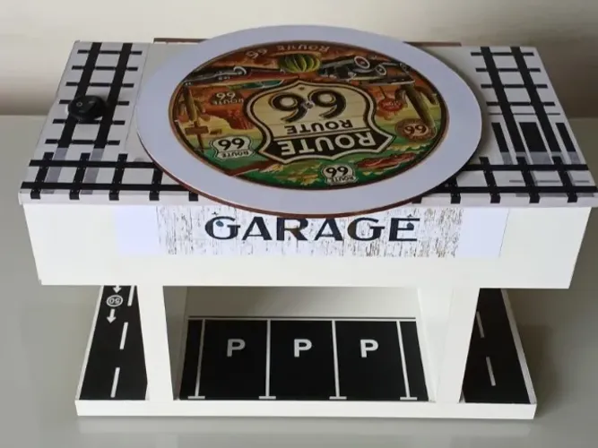 Diorama Garage - Com prato Giratório - Não acompanha Carrinhos