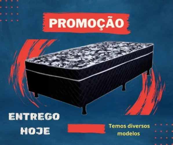 Cama Box Solteiro Top/Líder em Vendas/Entregamos Hoje/Tenha hoje o seu!/ Pague ao receber