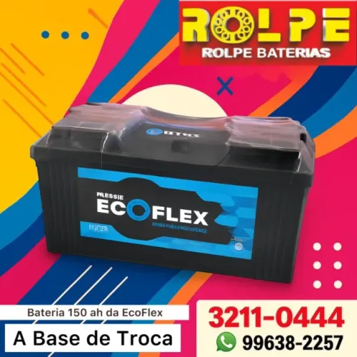 Bateria 150ah \Ecoflex \ A Base de Troca