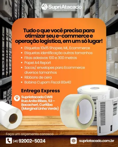 Suprimentos para Ecommerce melhor preço de Curitiba