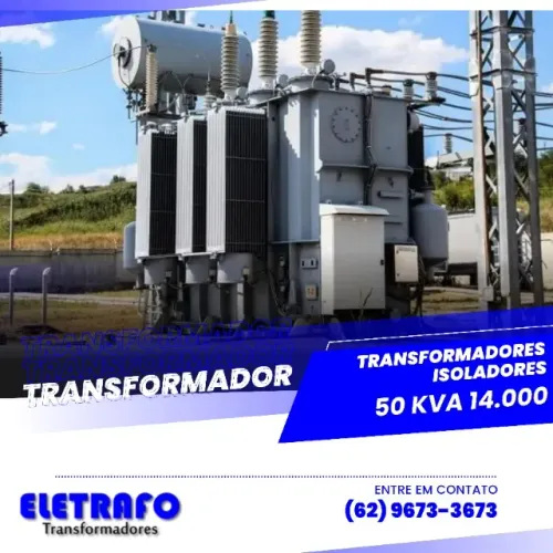 Transformador Isolador 50 kVA - Proteção e Desempenho Compacto