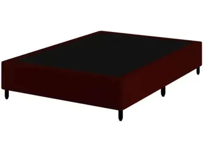 Base Cama Box para Casal Vinho