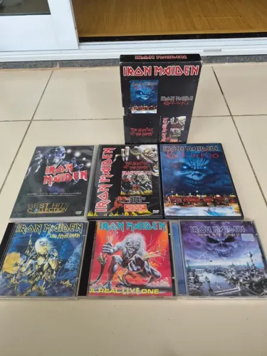 Coleção Cds e Dvds Iron Maiden