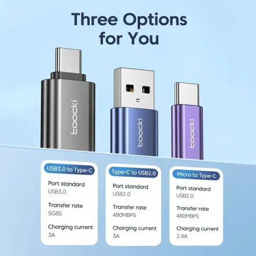 Adapitador Tipo C para USB,  USB para Tipo-C 