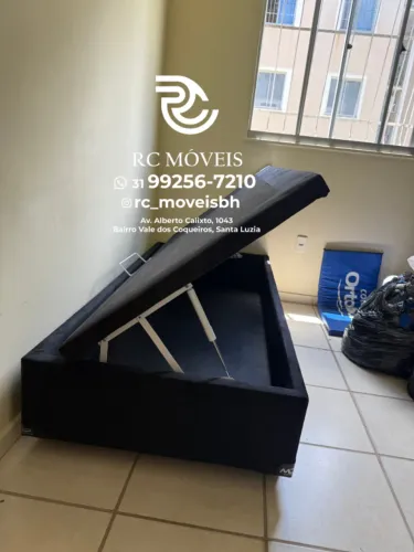 Cama Box Baú Solteiro Blindada 88x1,88 - Direto da Fábrica