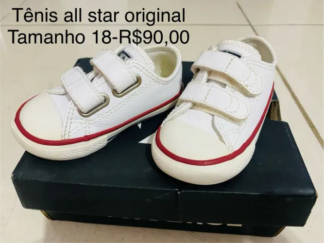 Tênis All Star de velcro 