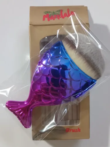 Pincel Mandala NOVO para maquiagem cauda sereia peixinho acabamento degradê