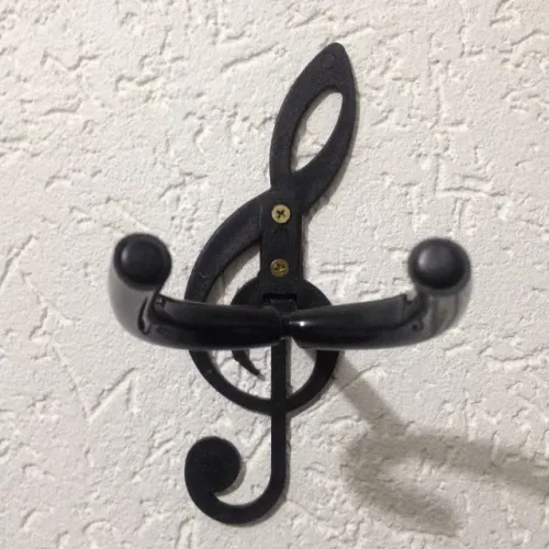 Suporte De Parede Formato Clave de Sol Para Guitarra Violão Baixo Cavaquinho Banjo Ukulele