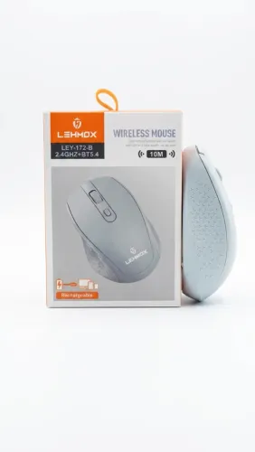 Mouse Sem Fio Lehmox Bluetooth 2.4GHz Recarregável Novo Original Na descrição informe: