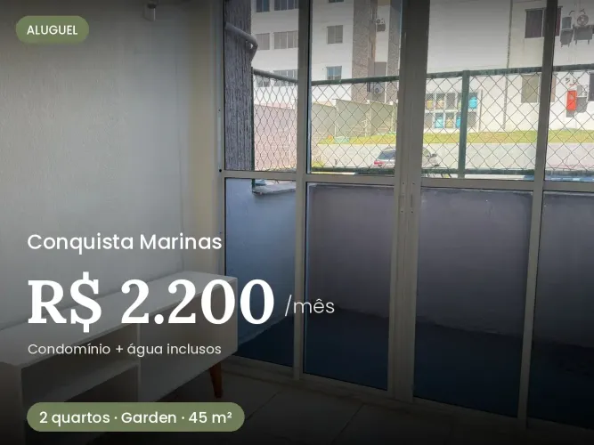 ALUGO APTO 2 QUARTOS - CONDOMÍNIO CONQUISTA MARINAS PONTA NEGRA