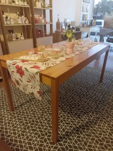 Mesa de Jantar Madeira Maciça 160x80x75 cm