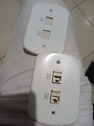 KIT 2 ESPELHOS 4X3 DUAS SAIDAS RJ45