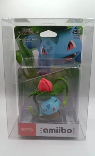 Amiibo Ivysaur Pokémon Super Smash Bros com proteção PET Nintendo Switch Boneco Figure