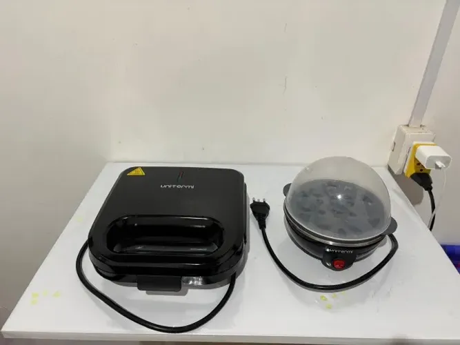 Grill e cozedor de ovos