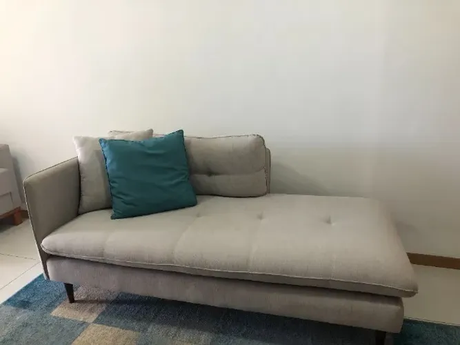 Sofá Chaise Long 03 Esquerda Linho