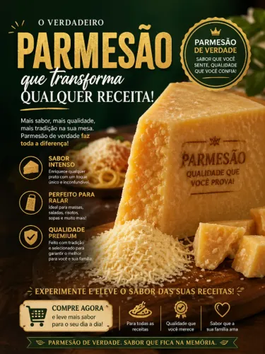 Venda de Queijo Parmesão