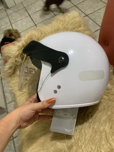 Capacete moto branco NOVO, na etiqueta. GOW 60
