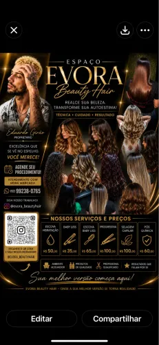 Estilista profissional cuidado de cabelos 