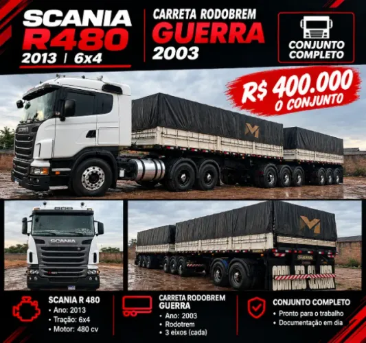 Scania R 480 2013  6x4