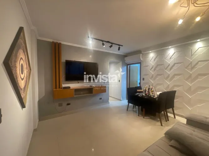 Apartamento 3 Quartos Mobiliado para Aluguel em Ponta da Praia, Santos 1 Vaga