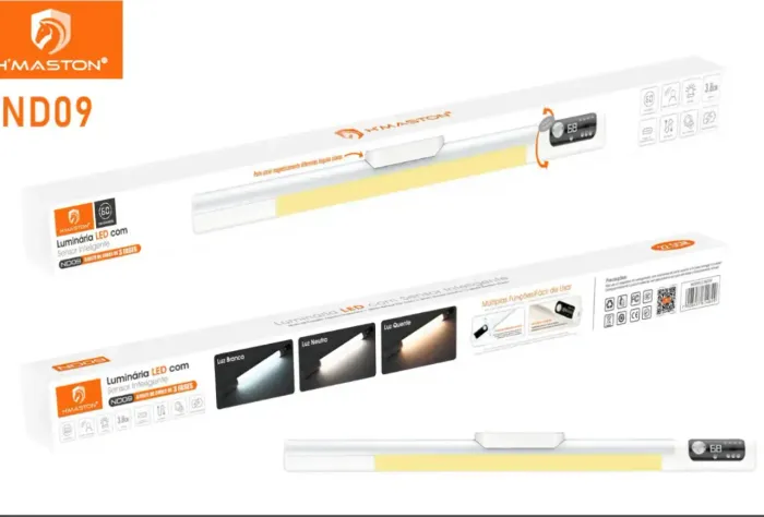 Luminária bastão de led portátil 