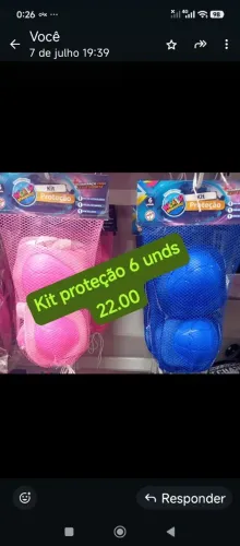 Kit 06 PCS joelheira.cutuveleira.munheiqueira