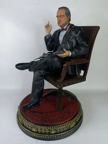 Escultura 3D - Don Vito Corleone (O Poderoso Chefão) | 25 cm