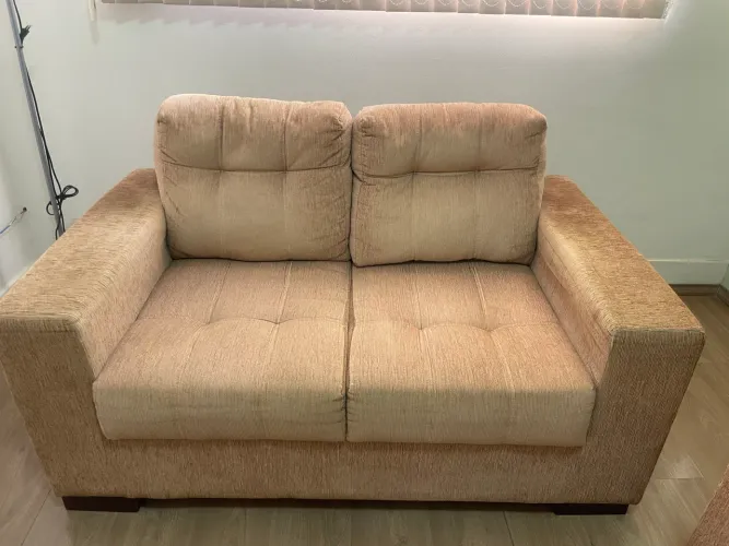 Sofá de chenille 2 e 3 lugares