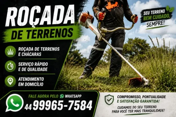 roçada de terrenos