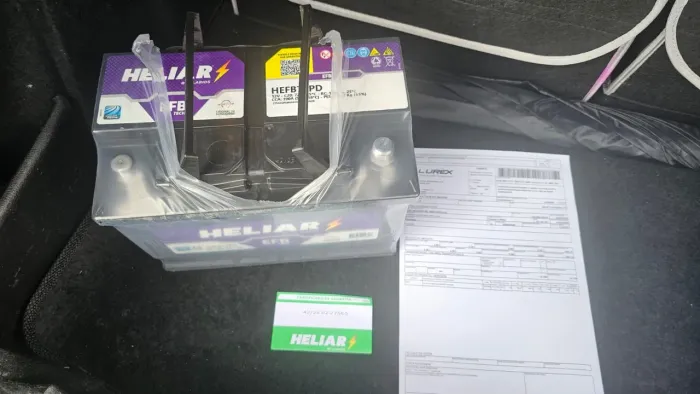 Bateria Heliar 72Ah EFB zerada Usada em Compass/Jeep/Renegade