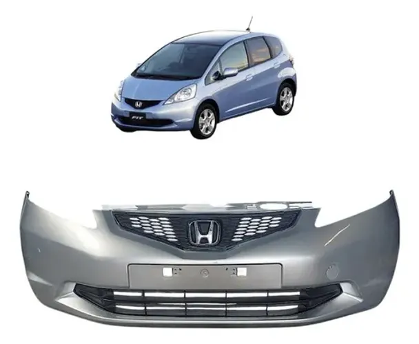 Parachoque Honda Fit 2009 A 2010 Paralelo Prateado