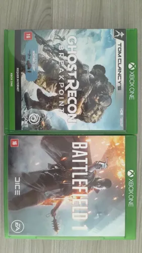 Jogos Mídia Física, Ghost Recon - Breakpoint e Battlefiled 1, Xbox one