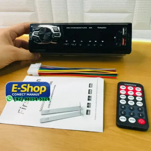 Som Automotivo Siatema Bluetooth, Pen Drive, Rádio - Entregamos até as 21hrs