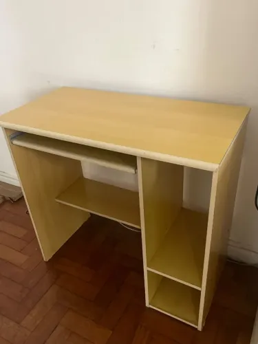 Escrivaninha Bege com Nichos 80x40