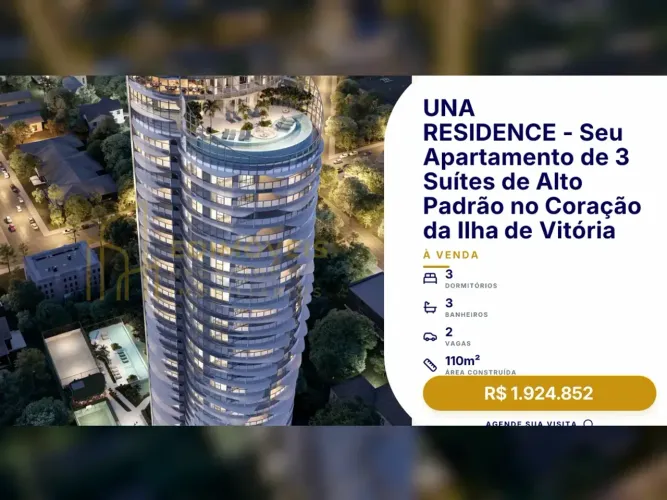Seu Novo Lar: Apartamento com 3 Suítes na Ilha de Santa Maria, Vitória