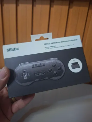 ? Controle 8BitDo SN30 2.4G Original para Super Nintendo (SNES)